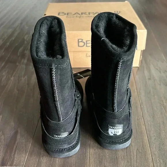 Bearpaw Adele Mid Calf,cow buck upper,wool blend faux fur lining,neverwet - Picture 8 of 14